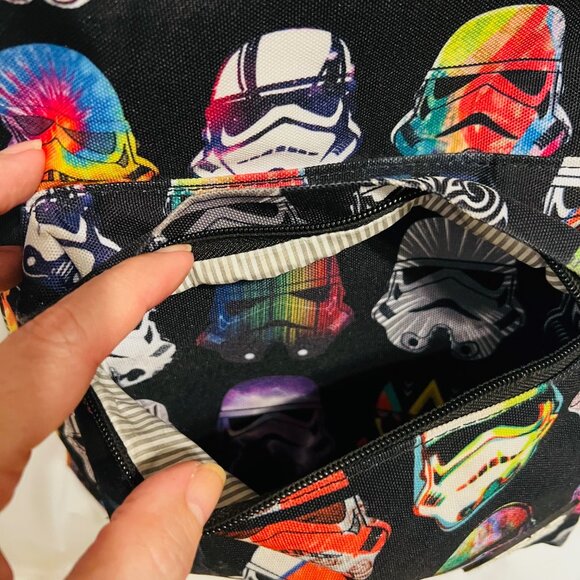 Loungefly Star Wars-Imperial Storm Keeper-Disney Parks-Helmets-Front Zip Pocket - Picture 9 of 16